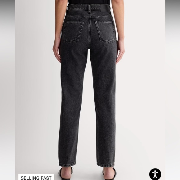 Everlane The Curvy 90s Cheeky Straight Jean, 31, Washed Black - Picture 13 of 13